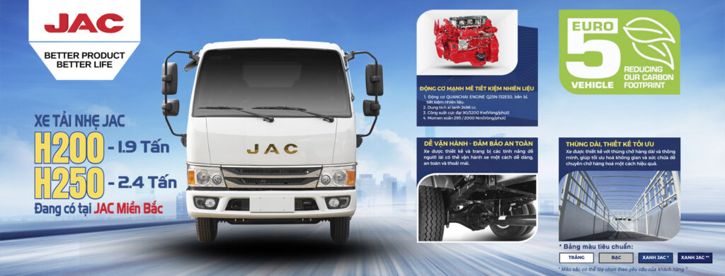 xe tải jac h250