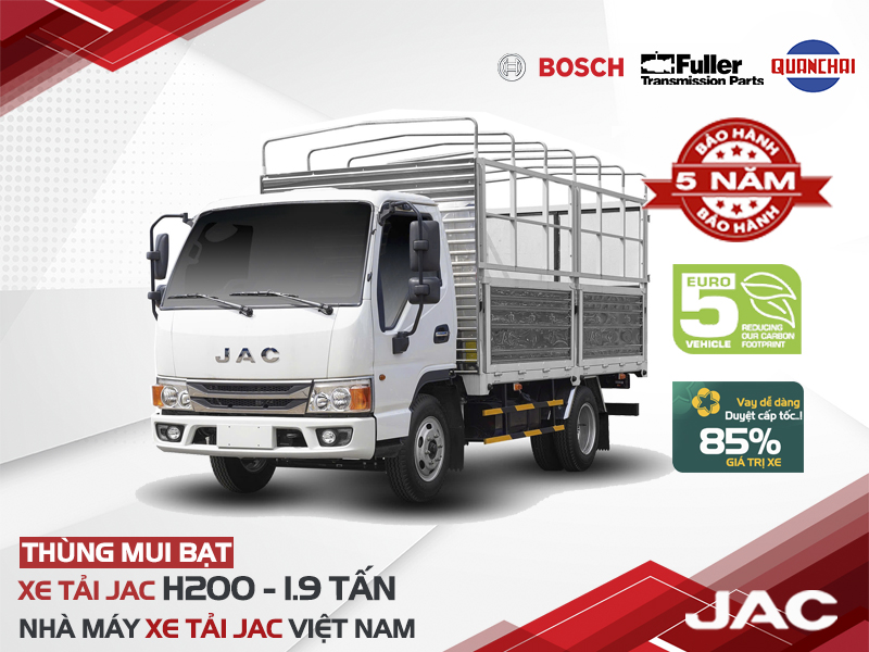 xe tải jac h250 thùng bạt